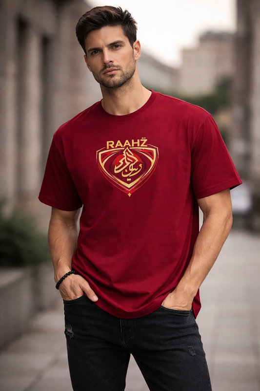 RAAHZ Crest Printed Premium cotton T-shirt for men