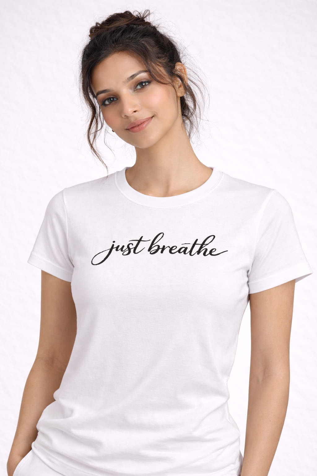 Just Breathe Printed Premium cotton T-shirt for Women