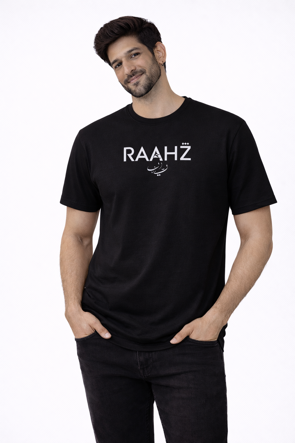 RAAHZ Core Script Printed Premium cotton T-shirt for men