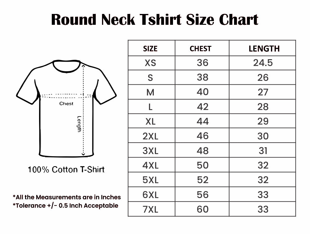 RAAHZ Core ScriptPrinted Premium Cotton T-Shirt For Men