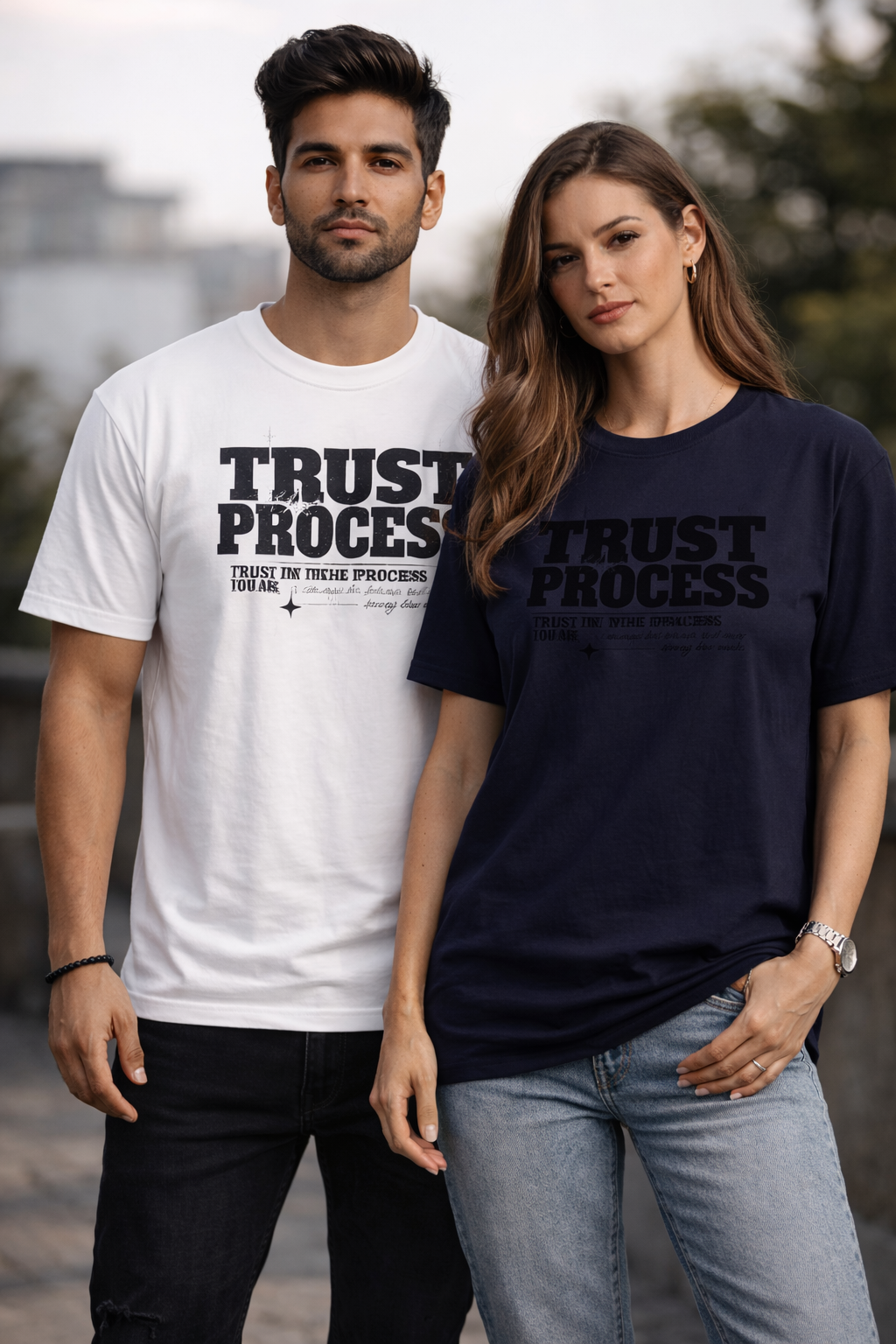 Trust the Process Printed Premium Cotton T-Shirt For Men & Women